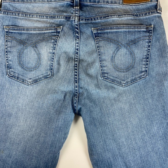 Vervet Blue Size 26 High Rise Straight Crop Raw Hem Stretch Jeans - Picture 3 of 11